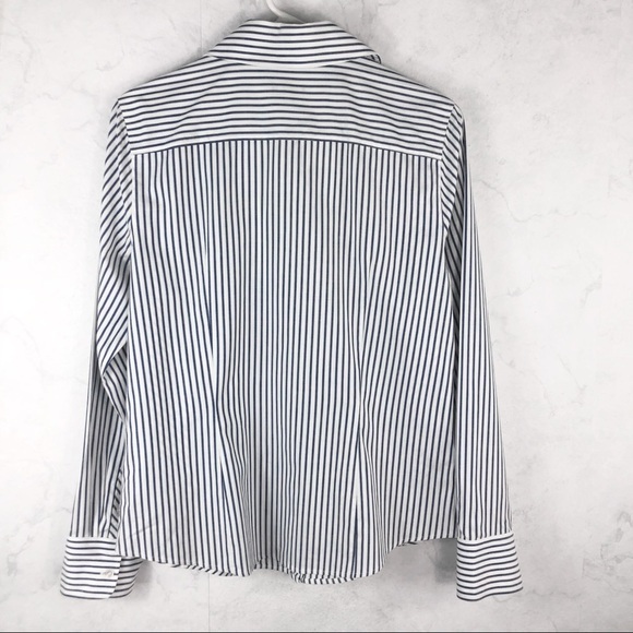 [Talbots] Stripe Button Down Shirt - Picture 3 of 3